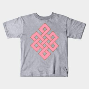 Pink Eternity Knot Kids T-Shirt